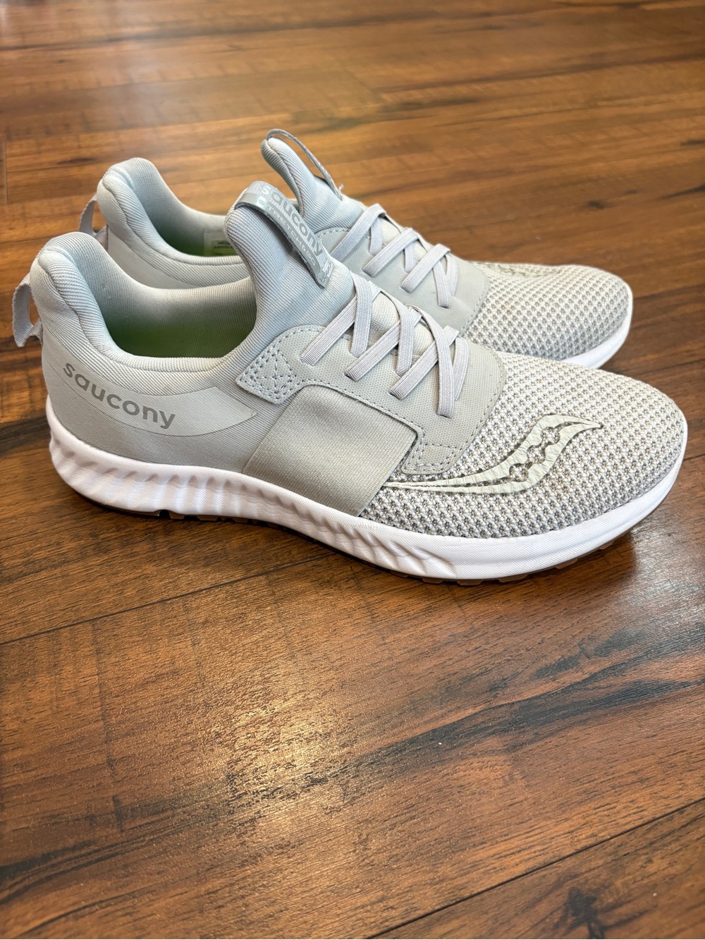 Saucony Men’s 8 Stretch And Go Breeze Gray Casual Athletic Shoes Sneakers
